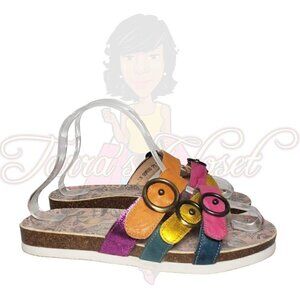 Think! Shik 3 Band Multi-color Open Toe Sandals